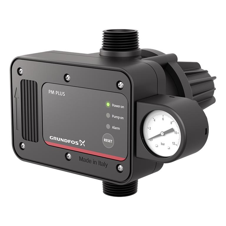 Presostat electronic Grundfos PM Plus, 1.5 kW, 1.5 - 3 bar, IP65, 230 V