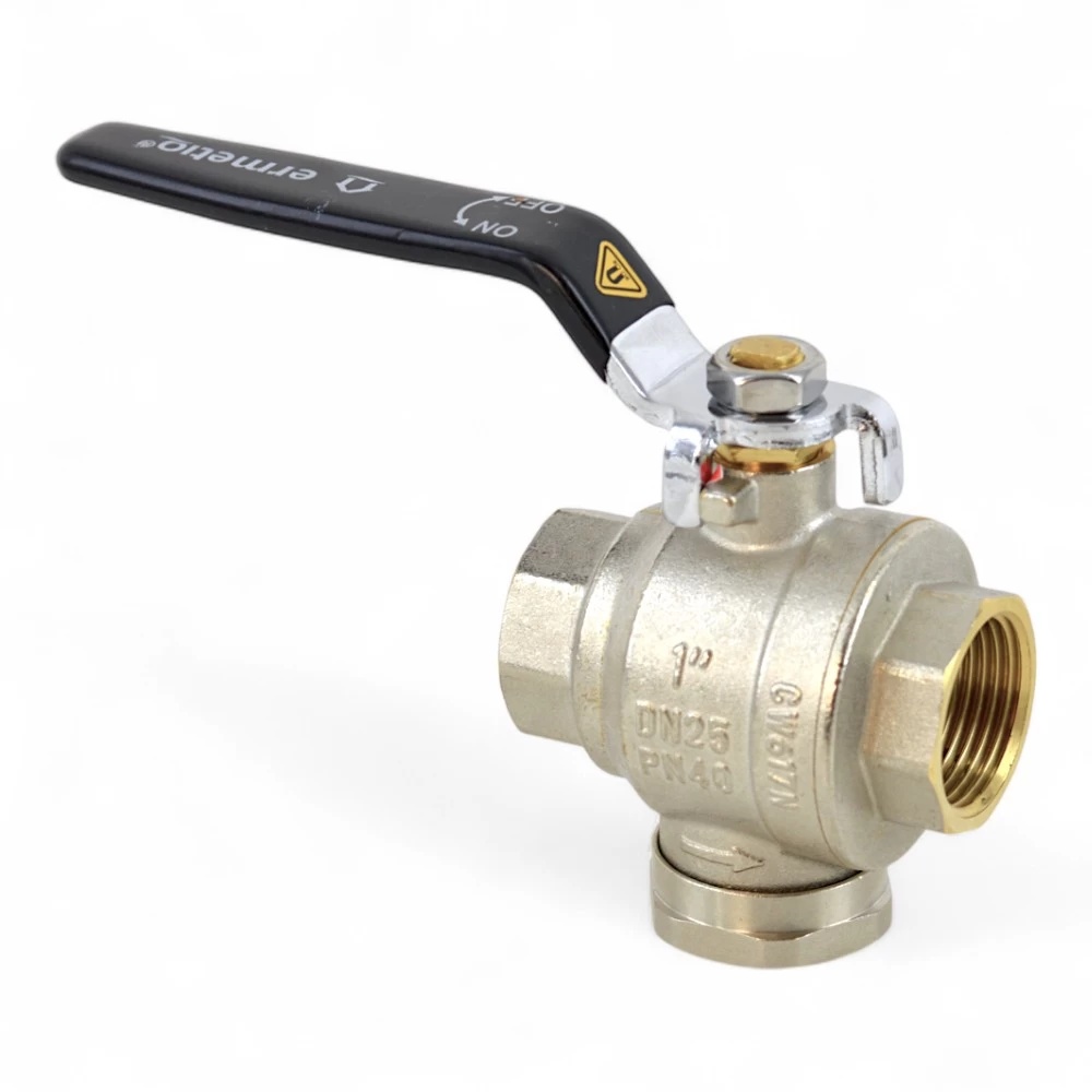 Robinet cu bila Ermetiq, filtru sita si magnet, 3 in 1, 1", PN40, alama