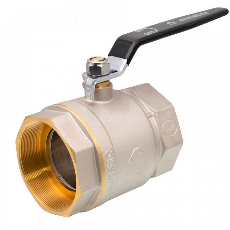 Robinet sferic alama cu maner 1 1/4", FI, Ermetiq