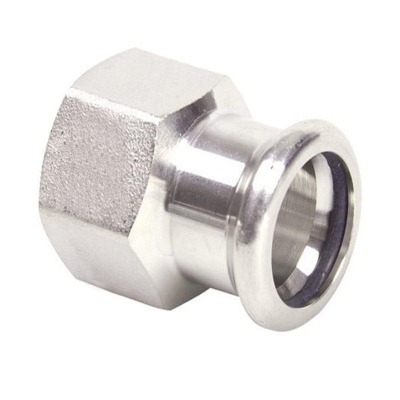Adaptor drept 18 x 1/2, filet interior, PCC PRESS, otel carbon