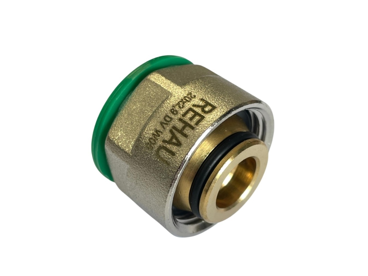 Adaptor Rehau RAUTITAN Ø20 mm, alama, cu inel de sertizare