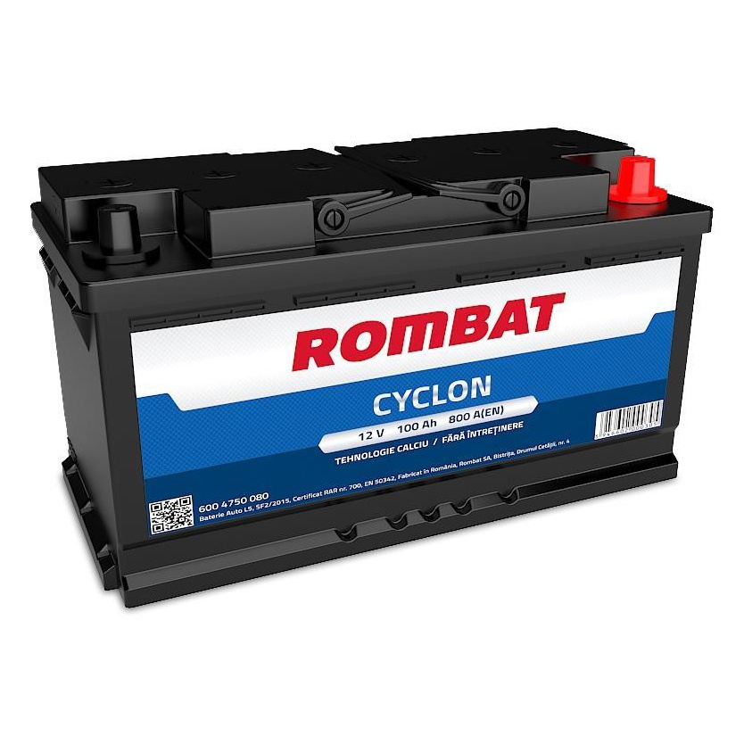 Baterie auto Rombat Cyclon 100Ah 800A 12V
