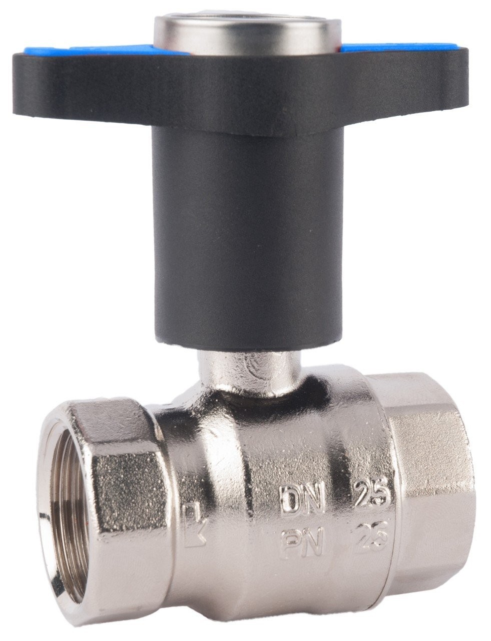 Robinet cu bila HERZ, FI-FI Ø 3/4" nr. 2, PN25, cu termometru rosu incorporat