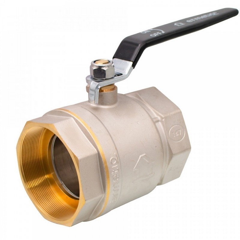 Robinet sferic alama cu maner 2 1/2", FI, Ermetiq