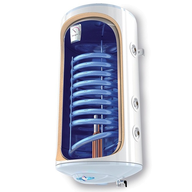 Boiler termoelectric cu serpentina Tesy GCV9SL 1504420, 150 litri, serpentina pe partea stanga, 2000 W