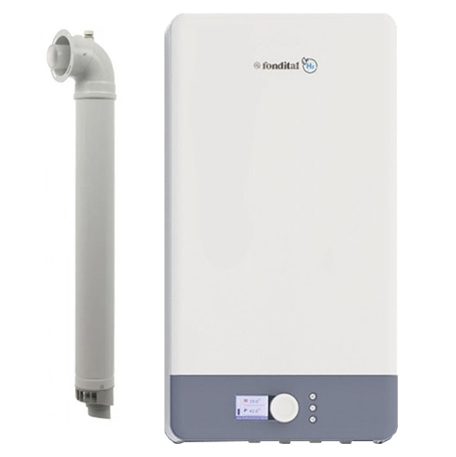 Centrala termica pe gaz in condensare Fondital Antea Next KC 26 kW, Clasa A, Afisaj color si intuitiv, IPX5D, Incalzire + ACM, Kit de evacuare inclus