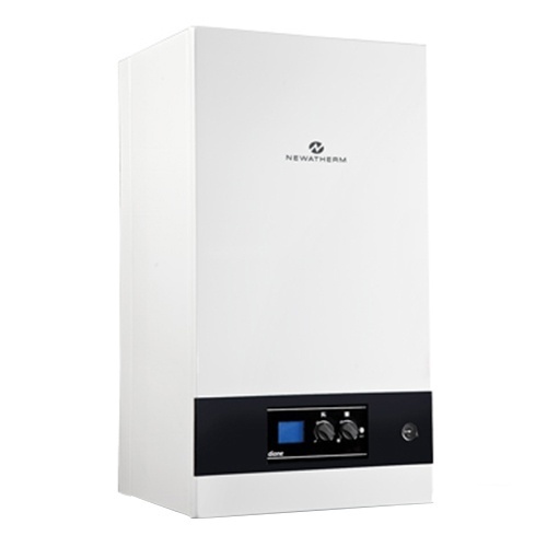 Centrala termica pe gaz in condensare Newatherm Dione 35 kW, Eficienta ridicata pana la 108.89%, Clasa A, Vas expansiune 8 litri, Debit ACM 16.22