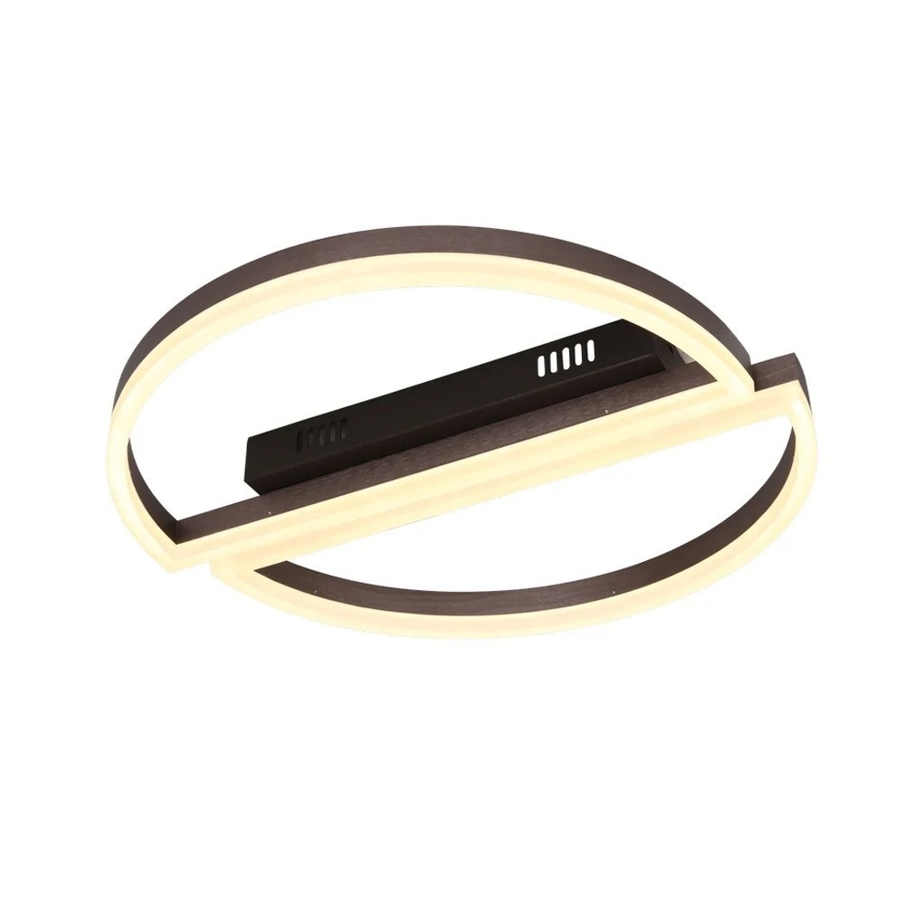Lustra LED Rotund, Maro, cu telecomanda, 52 cm, WIFI 2.4G, lumina/rece/calda/neutra intensitate reglabila