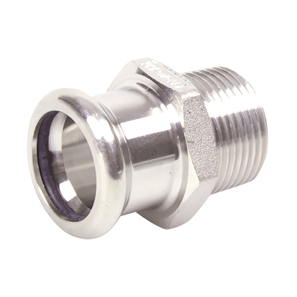 Adaptor drept 42 x 1 1/2, filet exterior, PCC PRESS, otel carbon