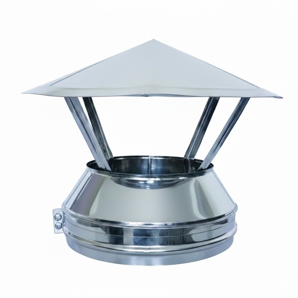 Capac terminal inox, tip A, DP, ⌀80 mm