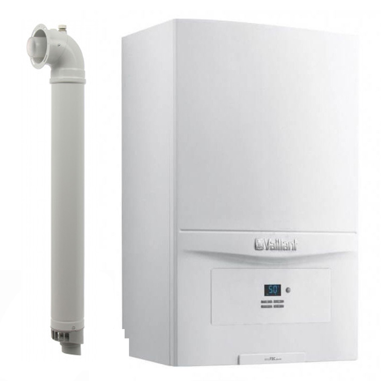 Centrala termica pe gaz/GPL in condensare Vaillant ecoTEC pure VUW 286/7-2, 26.1 kW, incalzire si ACM, Kit de evacuare inclus