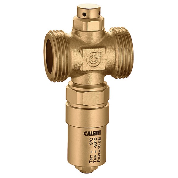Robinet anti-inghet Caleffi 1", corp din alama, pentru pompele de caldura
