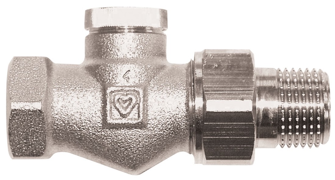 Robinet retur HERZ FI 1/2" drept, cu ventil