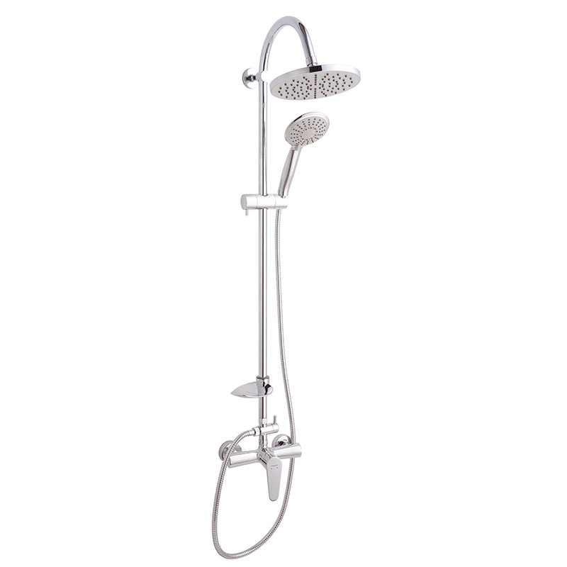 Set dus cu baterie Ferro Algeo NP71-BAG7U, cartus ceramic, crom, 1.5 m