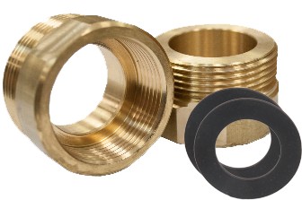 Set nipluri HERZ pentru montaj grup pompare Pumpfix FI 1 1/4" pe distribuitor FE 1 1/2"