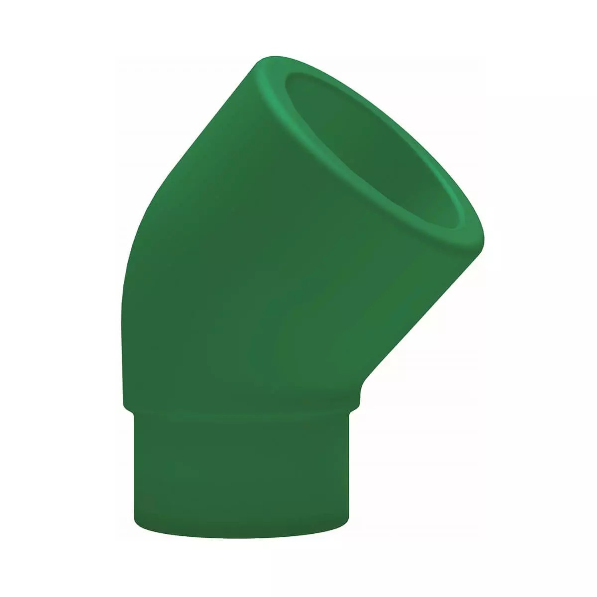 Cot teava PPR, Ø 25 mm, 45 grade, MF, PN25, verde
