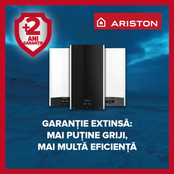 Extragarantie 2 ani centrale termice Ariston gama ONE