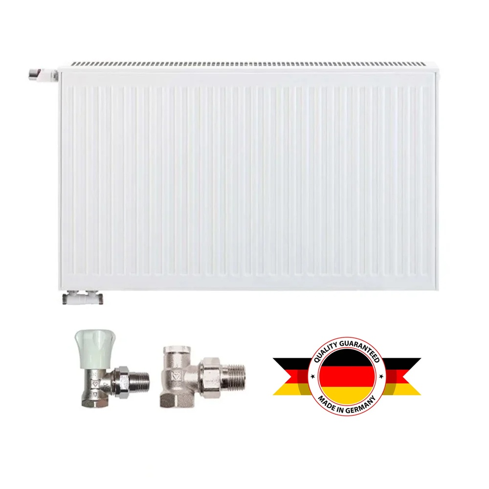 Pachet calorifer (radiator) reversibil din otel HM Heizkörper CLASSIC UNI, tip 22, 600/700 mm, 1785 W, Robineti Tur/Retur Herz 1/2"