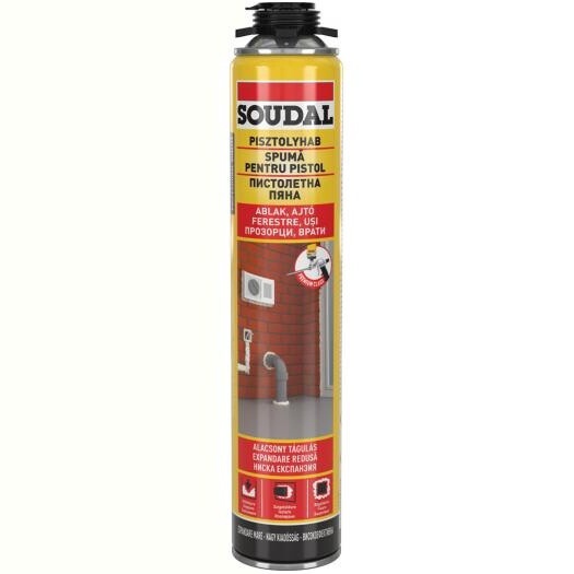 Spuma poliuretanica pentru pistol, Soudal, 750ml