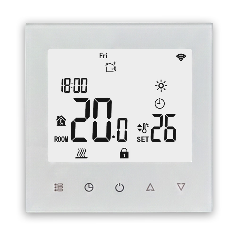 Termostat inteligent KOPH i210 incastrabil pentru incalzirea in pardoseala, senzor sapa inclus, WiFi, Control prin internet, Tuya Smart/Smart Life,