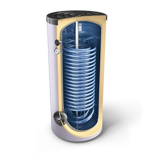 Boiler indirect cu o serpentina marita ( 2.56 m² ) pentru pompe de caldura TESY EV 2x15 S 200 60, 200 litri