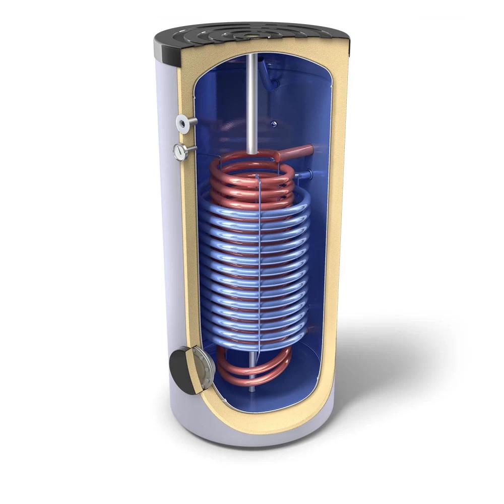 Boiler termo pentru apa calda menajera Tesy EV 12S+17S 500 75, 500 litri, 2 serpentine
