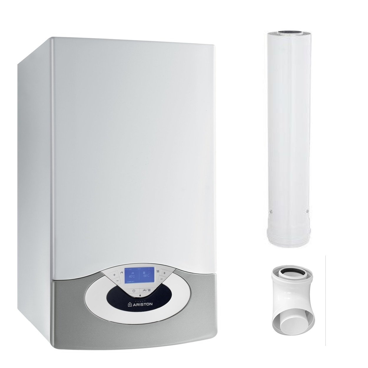Centrala termica pe gaz in condensare Ariston Genus Premium EVO HP 85 kW, doar incalzire, Kit de evacuare inclus