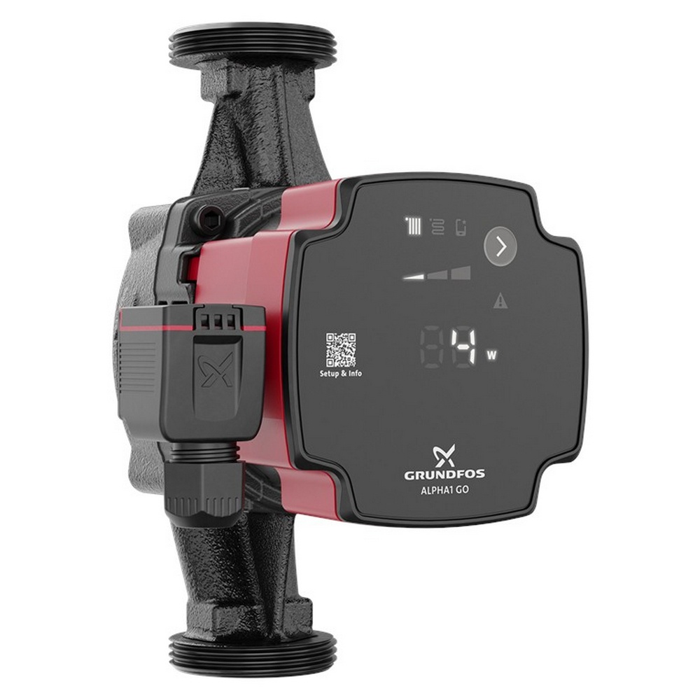 Pompa de recirculare apa calda Grundfos Alpha1 GO 25-80, 180 mm, 60 W, H max. 8 m, Q max. 3.9 mc/h, 220 V
