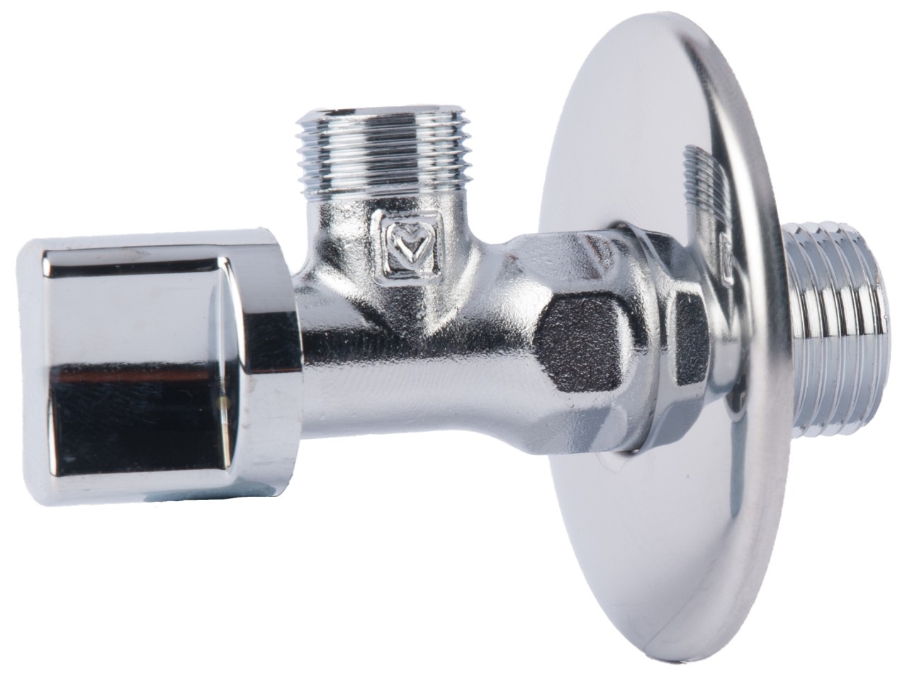 Robinet coltar cu bila HERZ, FE 1/2" - FE 1/2", PN 16, pentru apa cu sfera sub lavoar