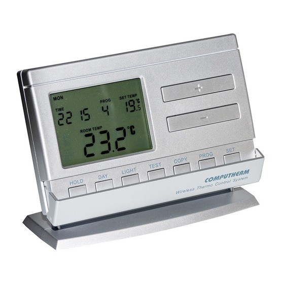 Termostat de ambient fara fir Computherm Q8 RF, pentru centrale termice