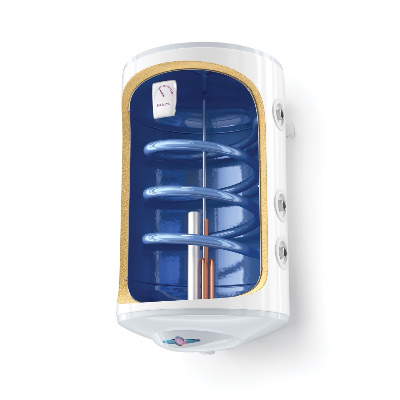 Boiler termoelectric cu o serpentina Tesy GCVSL 1204420 B11 TSRCP, volum 120 l, 2000 W, serpentina pe stanga