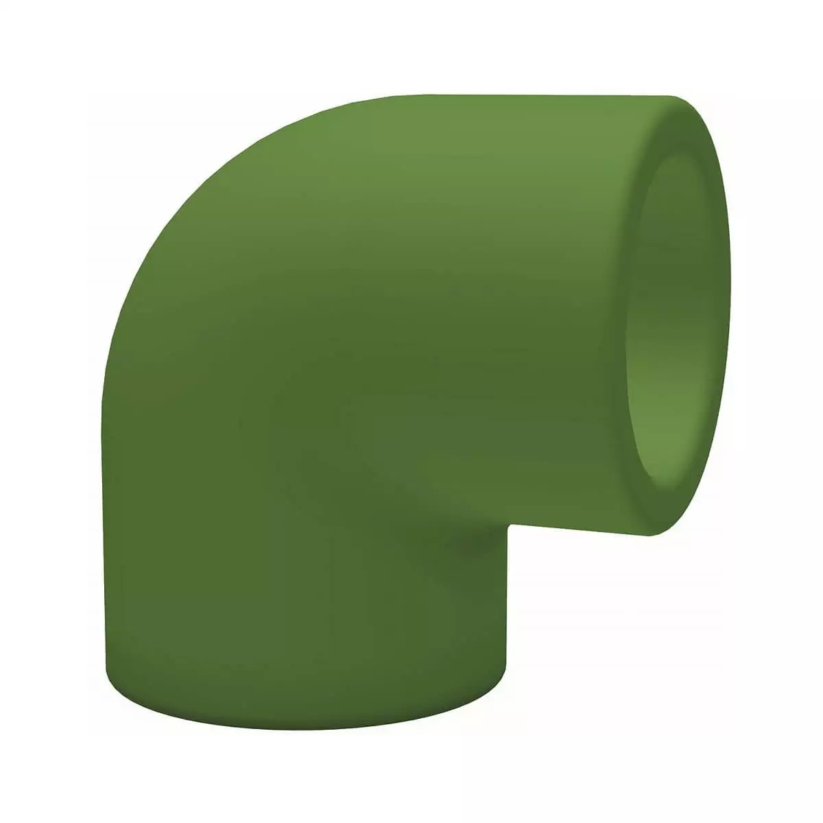 Cot teava PPR, Ø 63 mm, 90 grade, PN25, verde