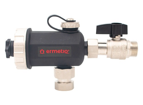 Filtru antimagnetita Ermetiq MA-FHP34, 3/4", miez magnetic 9000 Gauss