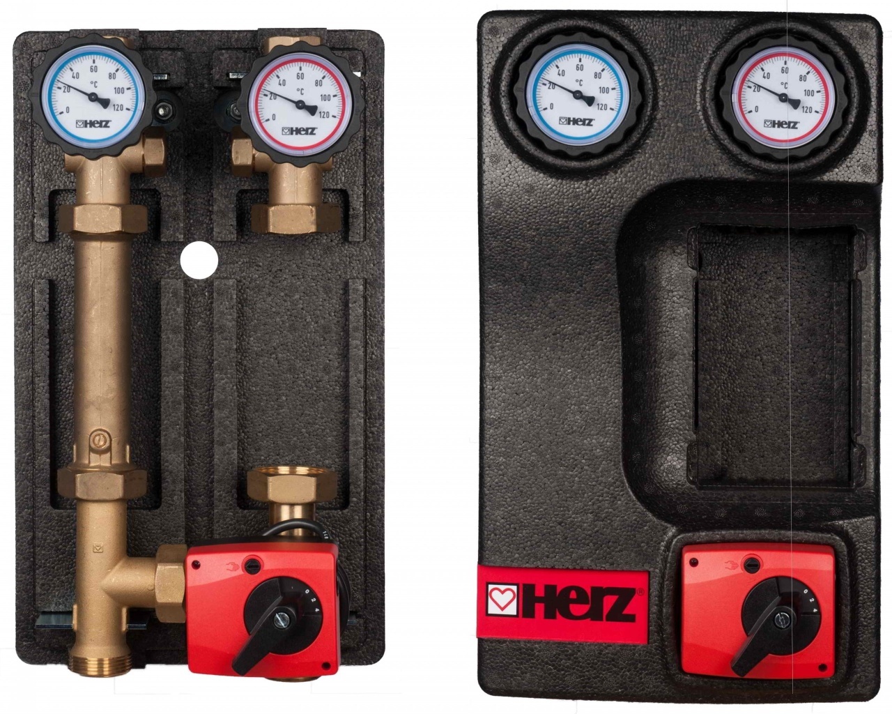 Grup pompare Pumpfix Mix HERZ, DN 25, kvs 10mc/h, fara pompa, 1451146