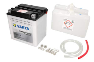 Baterie Acid/Dry charged with acid/Starting (limited sales to consumers) VARTA 12V 30Ah 300A R+ Maintenance electrolyte included 168x132x176mm Dry charged with acid YB30L-B fits: ARCTIC CAT PROWLER 35
