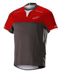 Tricou Ciclism ALPINESTARS DROP PRO S/S JERSEY culoare black/red, mărime M (short sleeve)