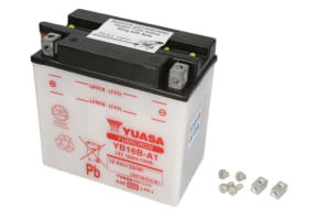 Baterie Acid/Starting YUASA 12V 16,8Ah 207A L+ Maintenance 160x90x161mm Dry charged without acid required quantity of electrolyte 1l YB16B-A1 fits: CAGIVA ELEFANT; SUZUKI VS 700-900 1985-2009