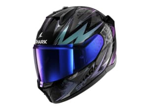 Cască Moto full-face SHARK D-SKWAL 3 BLAST-R colour black/glossy/grey/purple, size 2XL unisex