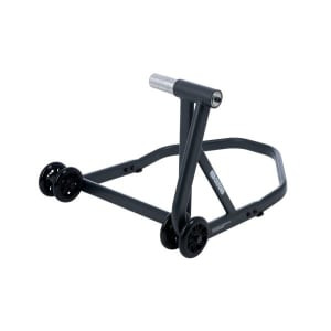 Stand Moto ZERO-G 300 for motorcycles; under a single-sided track control arm; under spate wheel (no ball joint, colour: black, steel)