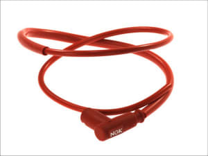 Fisa bujie, unghi: 90°, filet bujie: 10/12/14mm, conexiune: thread, carcasa: cauciuc, spark plug cap colour: red, wire colour: red, coil wire length: 100cm
