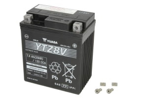 Baterie AGM/Starting YUASA 12V 7,4Ah 120A R+ Maintenance free 113x70x130mm Started YTZ8V fits: HONDA CB, CBR, CMX, NSS, SH; KAWASAKI KFX, KL, KLX, KLZ; SUZUKI DR, GZ, TU 125-1000 1985-2022