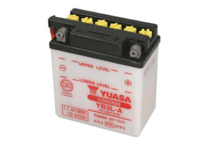 Baterie Acid/Starting YUASA 12V 3,2Ah 30A R+ Maintenance 99x57x111mm Dry charged without acid required quantity of electrolyte 0,24l YB3L-A fits: CAGIVA T4R; HONDA NS, NSR, XL 50-600