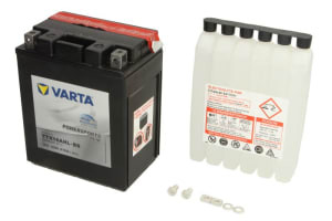 Baterie AGM/Dry charged with acid/Starting (limited sales to consumers) VARTA 12V 12Ah 210A R+ Maintenance free electrolyte included 134x89x164mm Dry charged with acid YTX14AHL-BS fits: APRILIA ATLANT