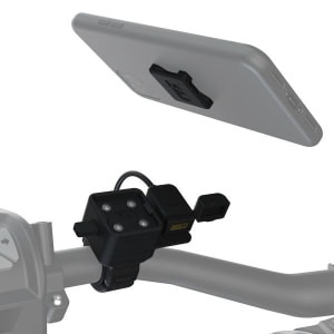 Suport telefon CLIQR additional adaptor with a usb port; assembled to steering wheel OXFORD (colour black)