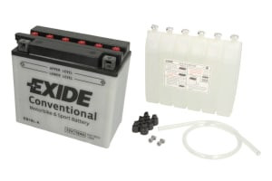 Baterie Acid/Dry charged with acid/Starting EXIDE 12V 18Ah 190A R+ Maintenance electrolyte included 180x90x162mm Dry charged with acid YB18L-A fits: BUELL S2T 50-1340 1974