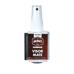 Visor cleaning agent OXFORD MINT atomiser 0,05l a bottle with built-in sponge and rubber scraper; for visors and helmets