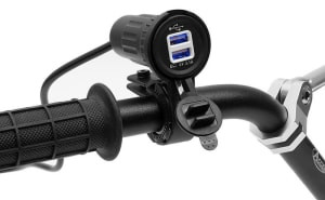 Adaptor bricheta USB Gniazdo USB DC 12-24V; DC 5V/3.1A (additional steering wheel adapter; Motorcycle)