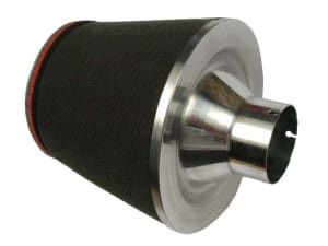 Filtru de Aer Universal (cone, airbox); lungime filtru: 150mm, outer diameter of the base: 200mm, flange diameter 76mm,