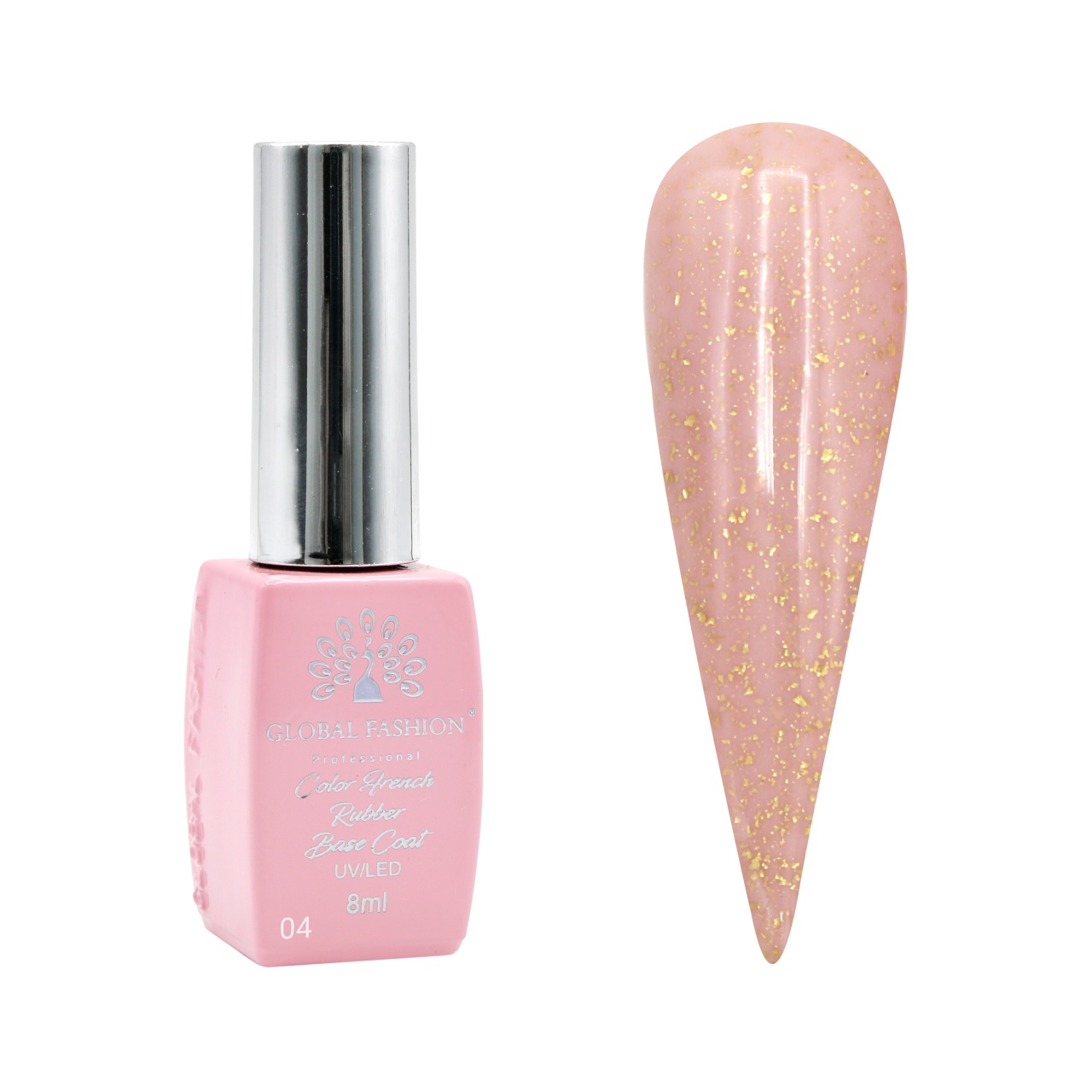 Baza Foil, baza cauciucata pentru unghii, 8 ml, 04 - Free TPO