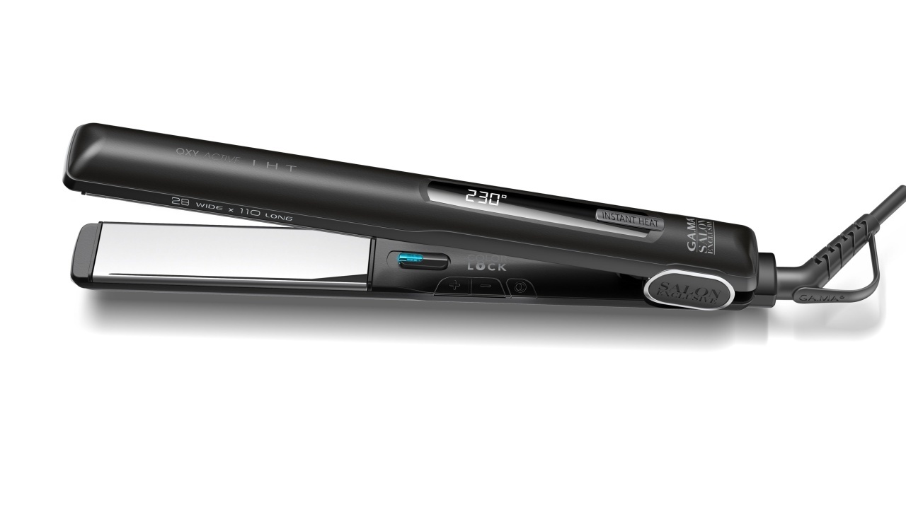 GA.MA G-Style Oxy-Active IHT Long Placă Profesională De Întins Părul Cu Plăci Silk Chrome Lungi, Tehnologie Oxy-Active și Ioni pentru Culoare